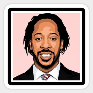 Katt Williams smile face,illustration Sticker